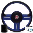 Volante Esportivo Uno 95-01 Elba 95-96 Fiorino 95-01 Buzina Central Rallye Fiat Tempra + Cubo E Logo