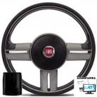 Volante Esportivo Uno 95-01 Elba 95-96 Fiorino 95-01 Buzina Central Rallye Fiat Tempra + Cubo E Logo