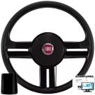 Volante Esportivo Uno 95-01 Elba 95-96 Fiorino 95-01 Buzina Central Rallye Fiat Tempra + Cubo E Logo