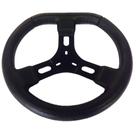 Volante Kart 320 mm Camurçado Preto Parte superior Preto
