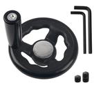 Volante manual Rina de 12 mm de diâmetro com botão giratório para moinho