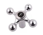 Volante Metal Cromado p/ Acabamento de Torneira ou Registro Cruzeta C33 Metal