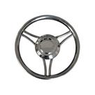 Volante Náutico Em Aço Inox Lancha Fishing Focker Ventura