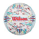 Vôlei Wilson Graffiti Peace Tamanho Oficial Branco e Azul