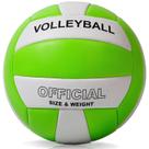 Voleibol EVZOM tamanho 5, leve, macio, PU, verde, branco