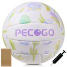 Voleibol PECOGO tamanho 5 em couro PU macio 21 cm