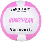Voleibol RUN2PEAK Light Soft Tamanho 5 230g Rosa Branco