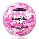 Voleibol Wuzfully tamanho 5, couro de PVC macio, 21 cm