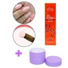 VÒLIA - Kit com Sachê Pó Acrílico Cover Nude + Potinho Eco Reutilizável - Alongamento Unhas - 30g