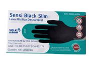Volk do Brasil Luva Nitrílica Descartável Sensi Black Slim Tamanho 10EG sem Amido 100 Unidades Volk do Brasil Luva Nitrílica Descartável Sensi Black Slim Tamanho 10EG sem Amido 100 Unidades