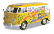 Volks Kombi T1 Delivery Van Flower Power Mod 1 Motormax 1/24