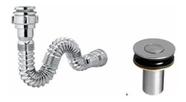 Voltar Kit Sifão Sanfonado Pvc + Válvula Click