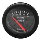 Voltímetro 8-16V 52mm Preto Racing