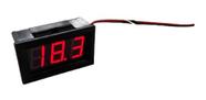 Voltímetro Digital Led Vermelho 12v 24v 2 Fios Automotivo