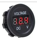 Voltímetro Digital Prova Dagua 12v 24v Dc Carro Moto Bateria Voltímetro Digital Prova Dagua 12v 24v Dc Carro Moto Bateria