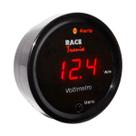 Voltímetro display vermelho + copo suporte c fita sem sirene