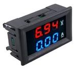 Voltímetro e Amperímetro Digital - 0 a 100V /50A com Resistor Shunt
