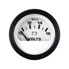 Voltímetro Faria Beede 12911 Euro 10-16VDC 2 Branco Bege Voltímetro Faria Beede 12911 Euro 10-16VDC 2 Branco Bege