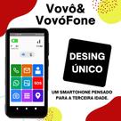 Vovô&vovófone samsung 32gb 4g 2gb ram tela 6.5 icones grande