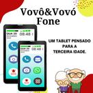 Vovo&vovofone twist tab 32gb tela 7 botão sos zap