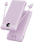VRURC Power Bank 10000mAh com Cabos Integrados USB-C Roxo