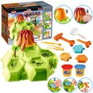 Vulcão Brinquedo Massinha De Modelar Ilha Dos Dinossauros 8 acessórios Vulcão Brinquedo Massinha De Modelar Ilha Dos Dinossauros 8 acessórios