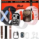 W11 Mini Pro Kit Relógio Inteligente Masculino Feminino Gps Responde Whatss Faz Ligaçoes Bluetooth