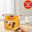 Wafer Bauducco Pote 10 Unidades Chocolate e Morango Lanchinho Wafer Bauducco Pote 10 Unidades Chocolate e Morango Lanchinho