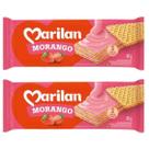 Wafer Biscoito Casquinha Crocante Sabor Morango Kit 160g Wafer Biscoito Casquinha Crocante Sabor Morango Kit 160g