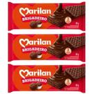 Wafer Biscoito Crocante c/ Recheio Sabor Brigadeiro Kit 240g Wafer Biscoito Crocante c/ Recheio Sabor Brigadeiro Kit 240g