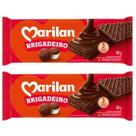 Wafer Bolacha 3 Camadas de Recheio Sabor Brigadeiro Kit 160g Wafer Bolacha 3 Camadas de Recheio Sabor Brigadeiro Kit 160g