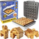 Waffle Maker Waffle Uau! Antiaderente elétrico Building Brick