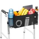 Walker Basket Upgrade com porta-copos, bolsa de armazenamento dobrável