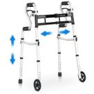 Walker DELOG Narrow dobrável para idosos 3 em 1 com rodas de 5"