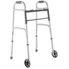 Walker Medline leve dobrável com 5 rodas de alumínio