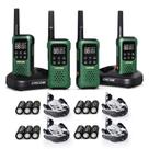 Walkie Talkie GOCOM G9 à prova d'água de longo alcance para adultos (pacote com 4)