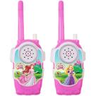 Walkie Talkie Infantl Princesas Rosa Radinho Comunicador - Art Brink