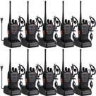 Walkie Talkies 888S recarregável de longo alcance da Baofeng com fones de ouvido para adultos, rádio profissional de 16 canais, rádios bidirecionais portáteis, bateria de íon de lítio e carregador incluídos (pacote com 10 fones de ouvido) Walkie Talkies 888S recarregável de longo alcance da Baofeng com fones de ouvido para adultos, rádio profissional de 16 canais, rádios bidirecionais portáteis, bateria de íon de lítio e carregador incluídos (pacote com 10 fones de ouvido)