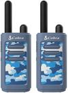 Walkie Talkies Cobra HE150 B, 2 canais, 16 km de alcance, azul, pacote com 2 unidades