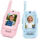 Walkie-talkies com vídeo Vilicert, kit com 2 unidades, longo alcance e 4 efeitos