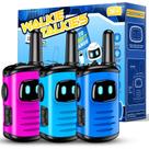 Walkie Talkies comedyfun Kids Robots, pacote com 3, 3 a 7 anos