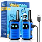 Walkie Talkies comedyfun recarregável para crianças de 3 a 8 anos, pacote com 2