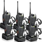 Walkie-talkies eSynic, kit com 6 unidades, alcance de 4,8 km, 16 canais Walkie-talkies eSynic, kit com 6 unidades, alcance de 4,8 km, 16 canais