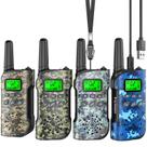 Walkie Talkies Recarregáveis Inspireyes para Crianças (8-12 anos) - Pacote com 4