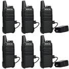 Walkie Talkies Retevis RT22 para adultos de longo alcance (pacote com 6)