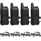 Walkie Talkies Retevis RT22 recarregável de longo alcance (pacote com 4)