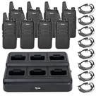 Walkie Talkies TIDRADIO TD-M8s para adultos com carregador (pacote com 8)