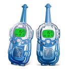Walkie Talkies VARLEA Mini Robot Kids 3-12 anos, pacote com 2 unidades, azul
