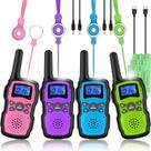 Walkie Talkies Wishouse M8 recarregável para crianças/adultos, pacote com 4 Walkie Talkies Wishouse M8 recarregável para crianças/adultos, pacote com 4