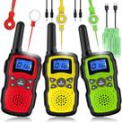 Walkie Talkies Wishouse M8 recarregável para crianças de 4 a 10 anos, pacote com 3 Walkie Talkies Wishouse M8 recarregável para crianças de 4 a 10 anos, pacote com 3